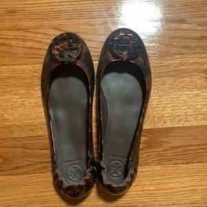 Tory Burch Tortoise Minie Travel Flat
